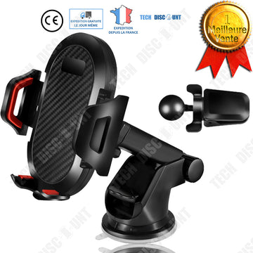 TD® support voiture téléphone vitre pare-brise fixation solide multi surface à ventouse camion à fixation rotative distance réglable